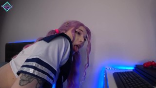A schoolgirl in uniform loves daddy&rsquo;s big dick after school. (short video)